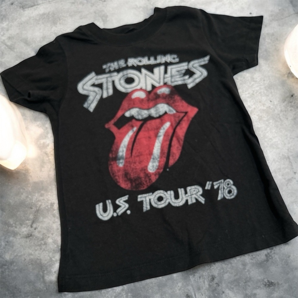 The Rolling Stones Kids Black and Red Tour T-Shirt